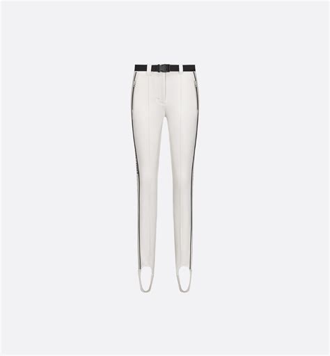 DiorAlps Fitted Ski Pants White Technical Fabric 